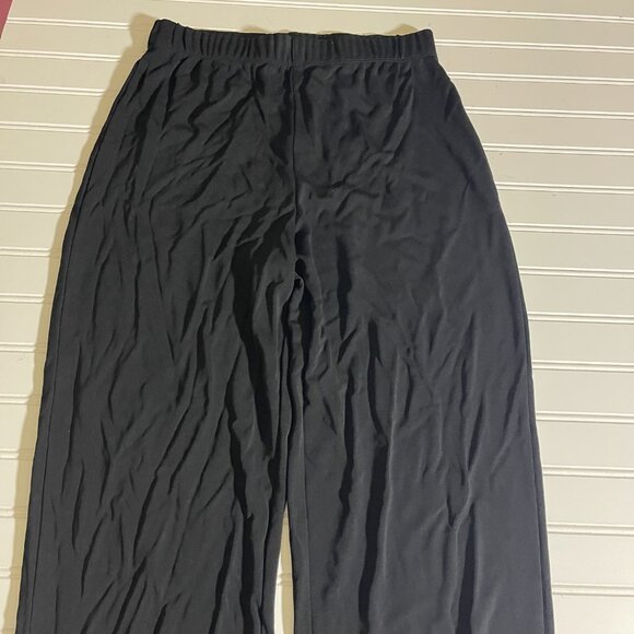 Womens Chicos Black Wide-Leg Stretch Pants Elastic Waist Comfortable Wear Size S - Picture 3 of 12